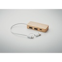Hub USB a 3 porte in bamboo - 5