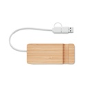 Hub USB a 4 porte in bamboo - 2