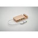 Hub USB a 4 porte in bamboo - 5