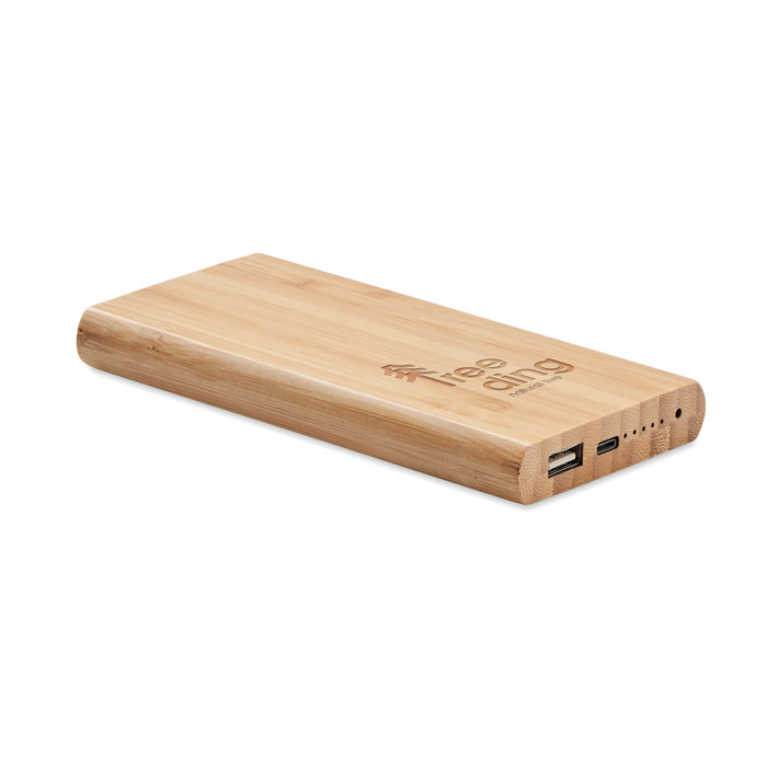 Power bank in bamboo da 6000mAh - 4