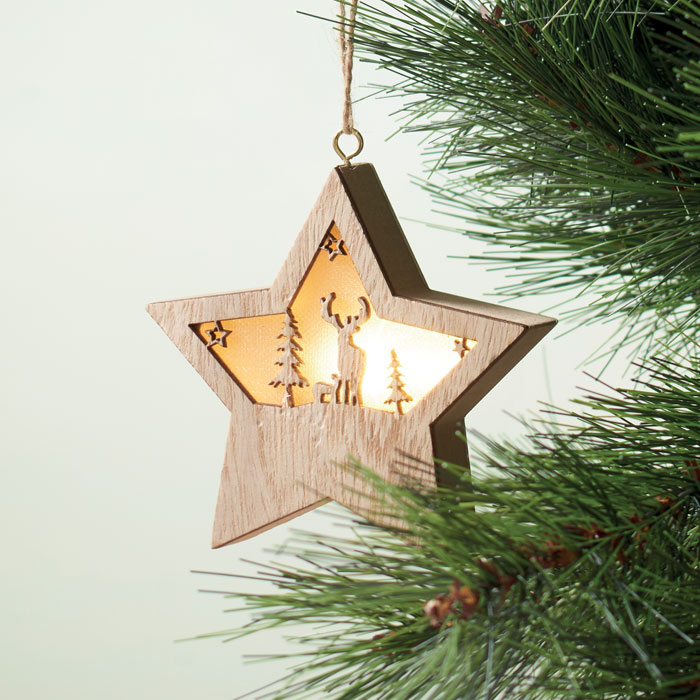 Stella in MDF con luce - 5