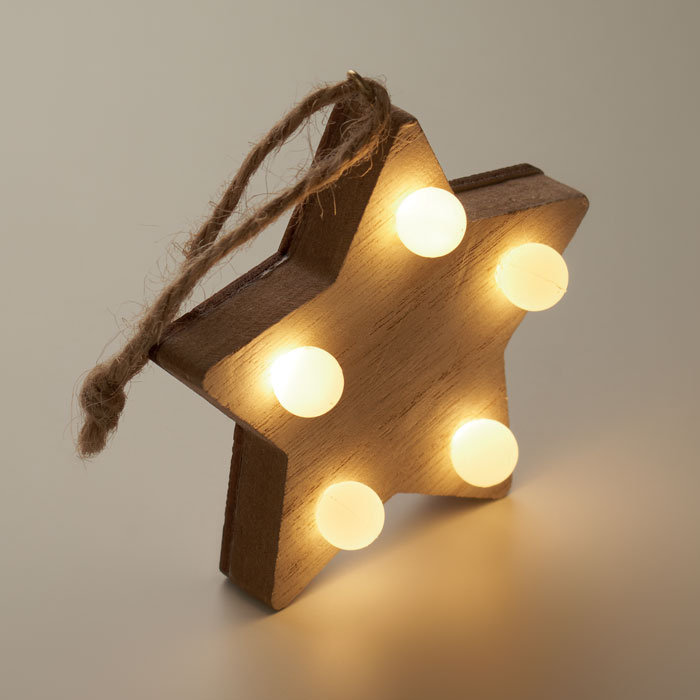 Albero in legno con luci - 6