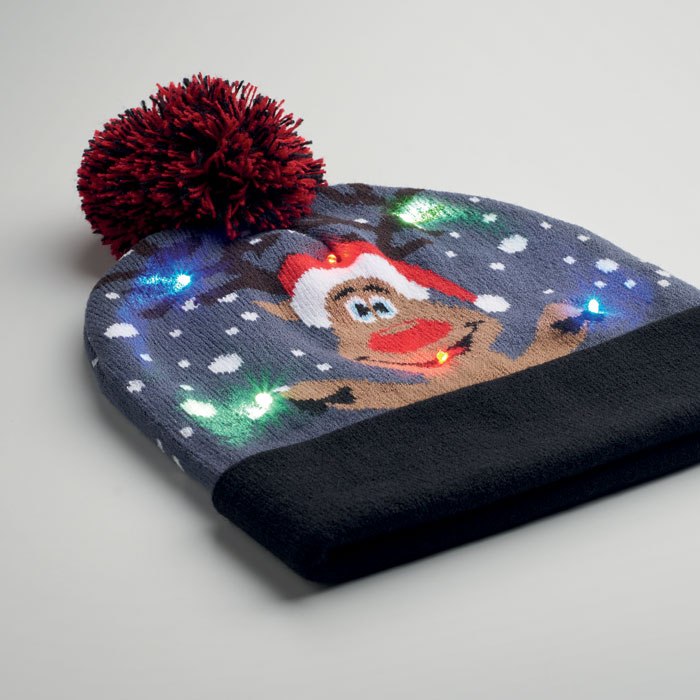Berretto di Natale con LED - 4