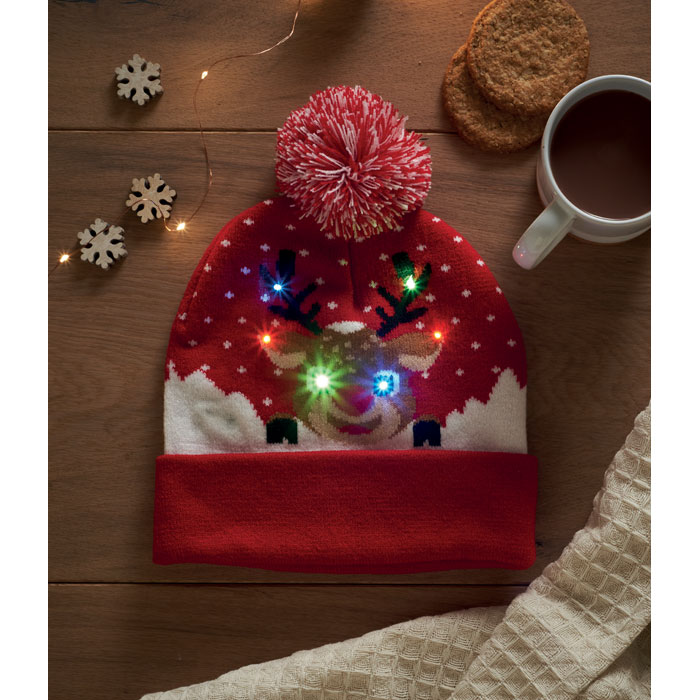 Berretto di Natale con LED - 2
