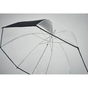⌀102cm/23″ ombrello trasparente con manico curvo. - 5