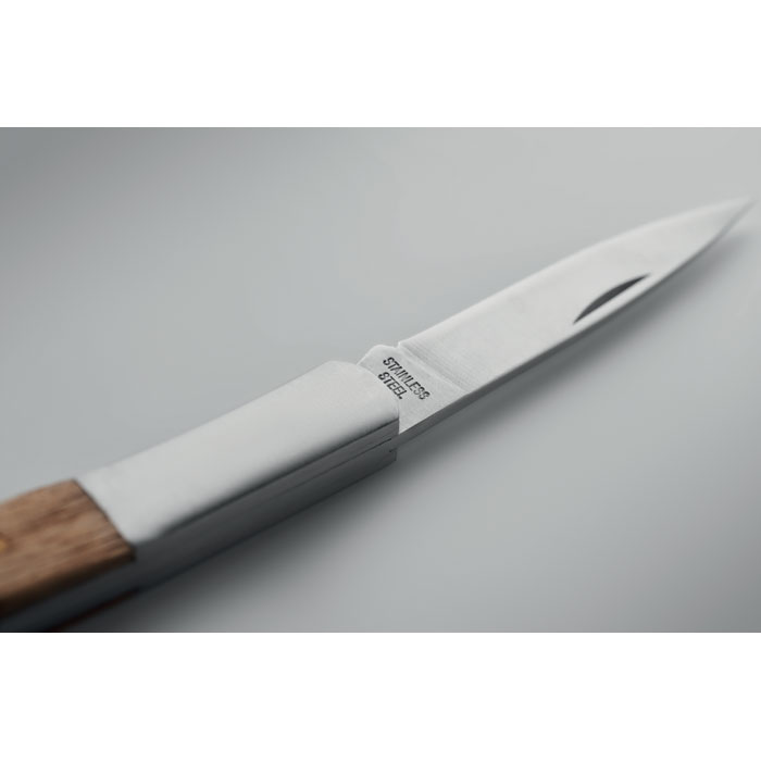 Coltello pieghevole in acacia - 11