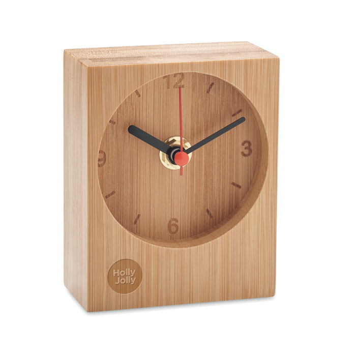 Orologio da tavolo in bambù - 4