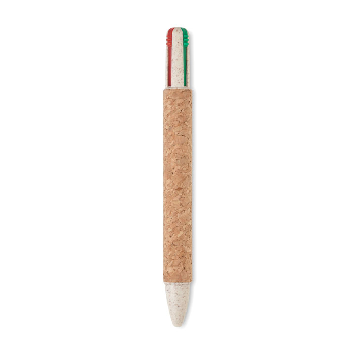 Penna a sfera in sughero con inchi - 5