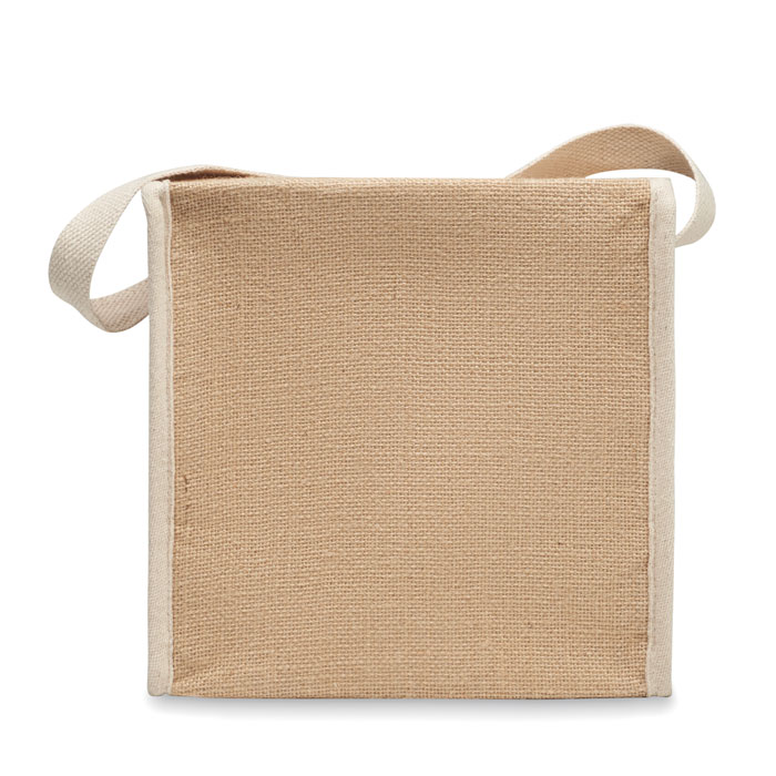 Borsa termica in iuta e tela 3L - 5