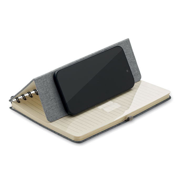 Notebook A5 con supporto per telef - 2
