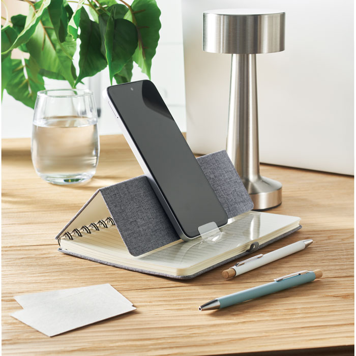 Notebook A5 con supporto per telef - 6