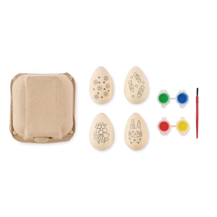 Set per dipingere le uova in legno - 2