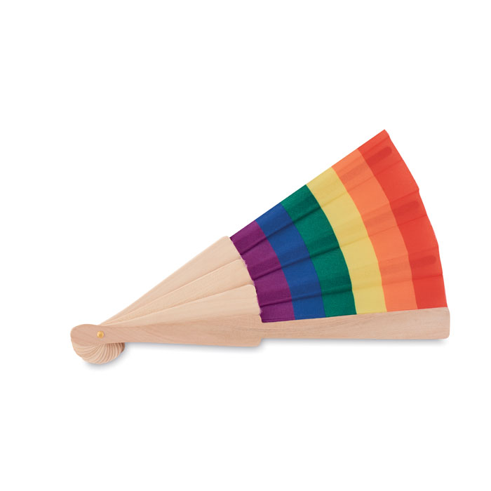 Ventaglio in legno arcobaleno - 4