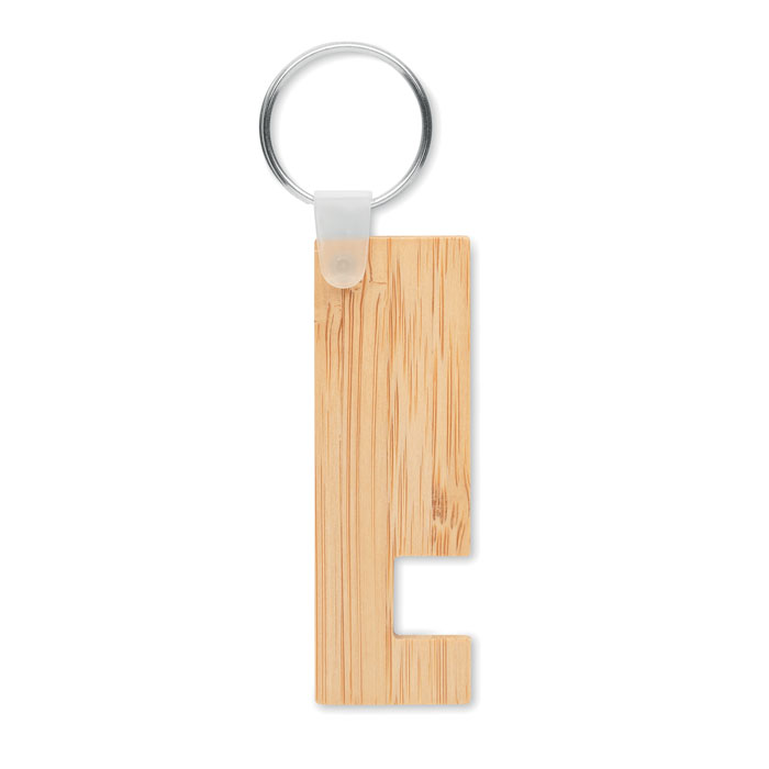 Supporto in bamboo e portachiav - 2