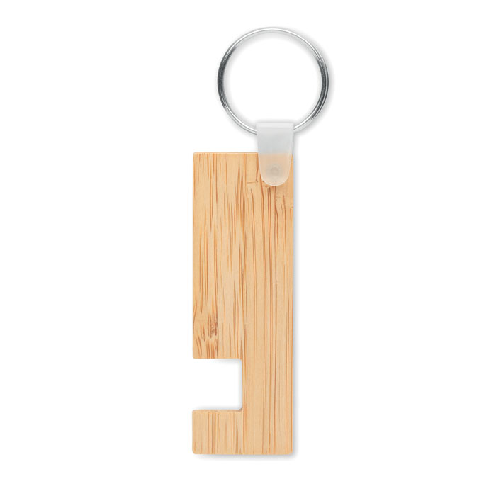 Supporto in bamboo e portachiav - 3