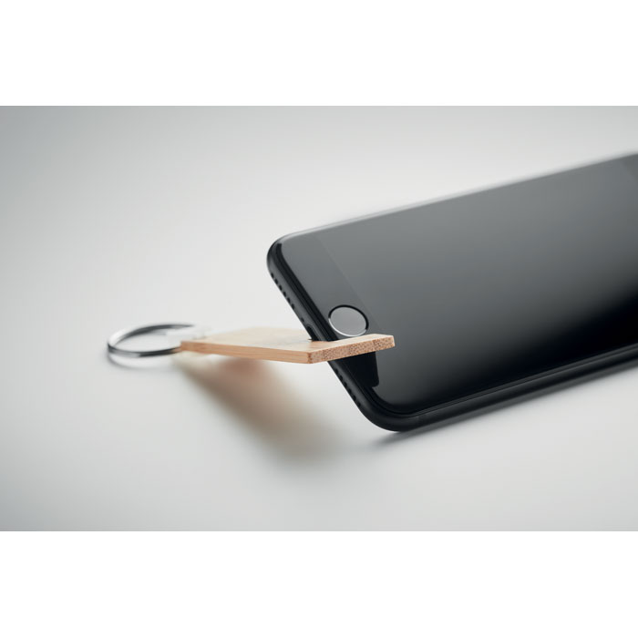 Supporto in bamboo e portachiav - 5