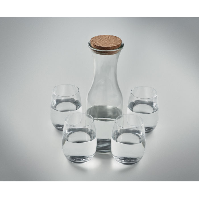 Set bicchieri e caraffa in vetr - 6