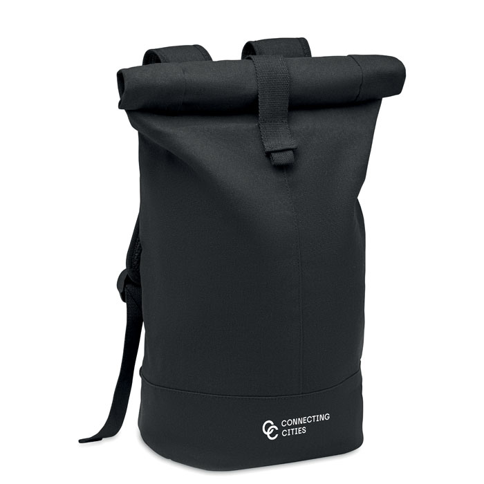 Zaino in tela lavata Rolltop - 4
