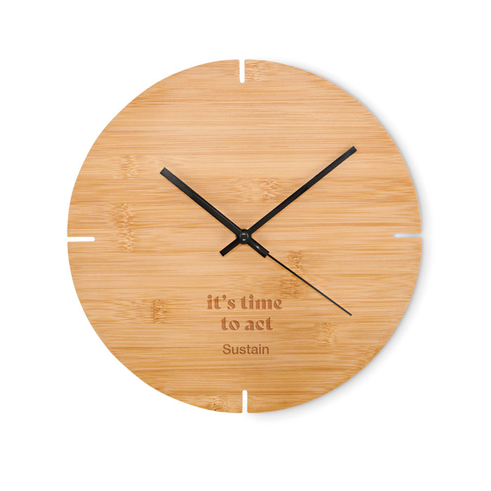 Orologio da parete in bamboo - 5