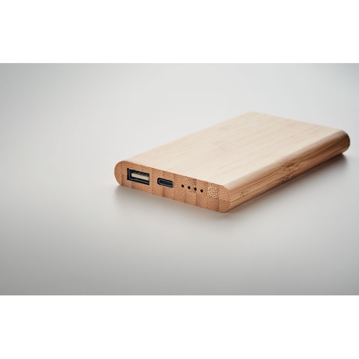 Power bank in bamboo da 4000mAh - 4