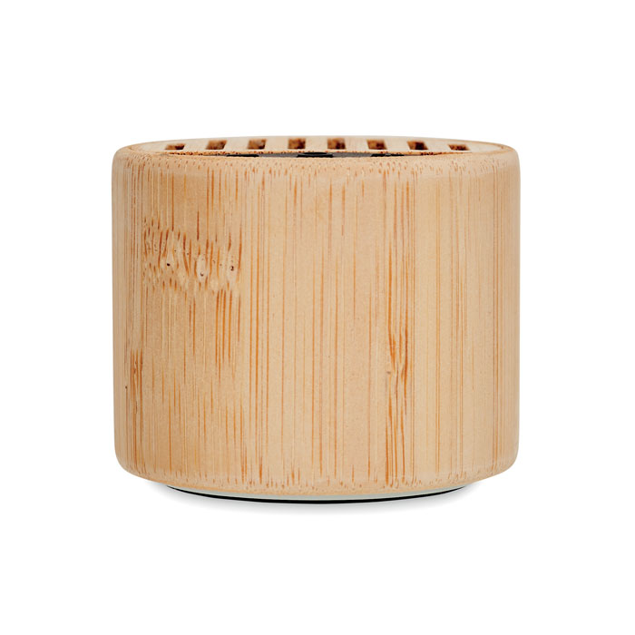 Speaker wireless tondo in bambù - 2