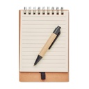 Blocco notes con penna e fogli - 6