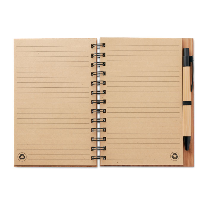Notebook in bamboo con penna - 3