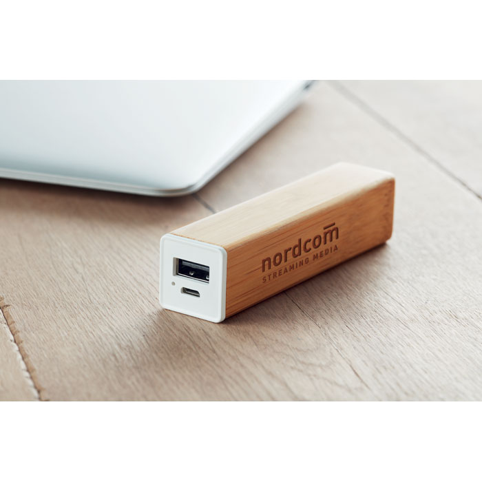 Power bank in bamboo - 4