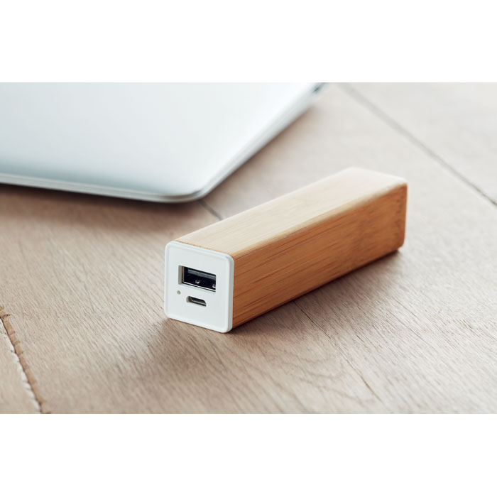 Power bank in bamboo - 5