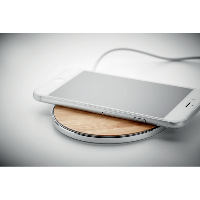 Caricatore wireless in bamboo - 8