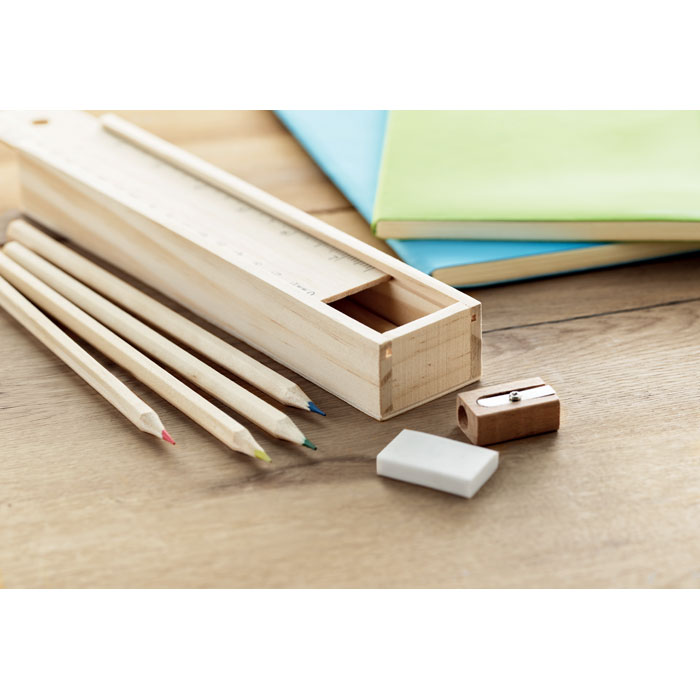 Set 12 penne in box di legno - 4