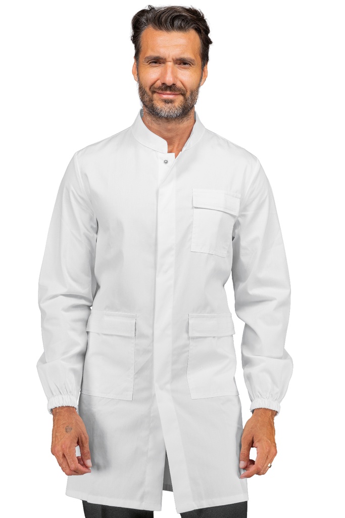 Camice Unisex Antiacido Certificato CE - 65% Poliestere 35% Cotone
