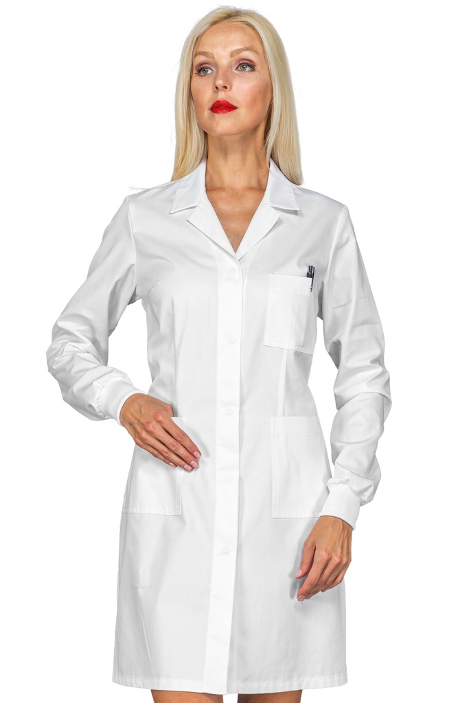 Camice Donna Singapore Bianco Polso in maglia - Polso In Maglia - 100% Cotone