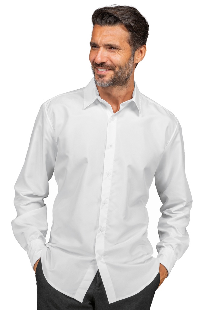 Camicia Unisex Nevada - Manica Lunga - 97% Cotone 3% Spandex - Stretch