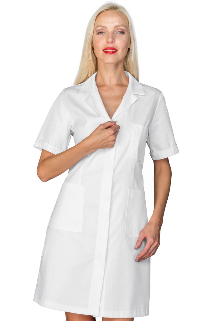 Camice Singapore con zip - Mezza Manica - 65% Poliestere 35% Cotone