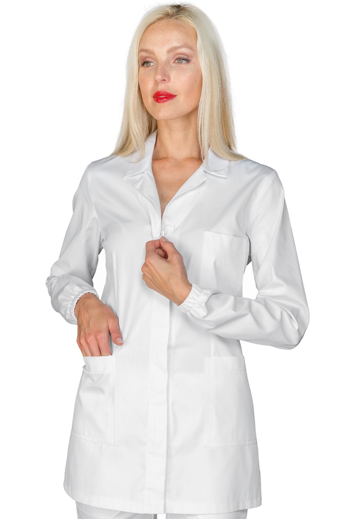 Casacca Atene zip - Manica Lunga - 65% Poliestere 35% Cotone