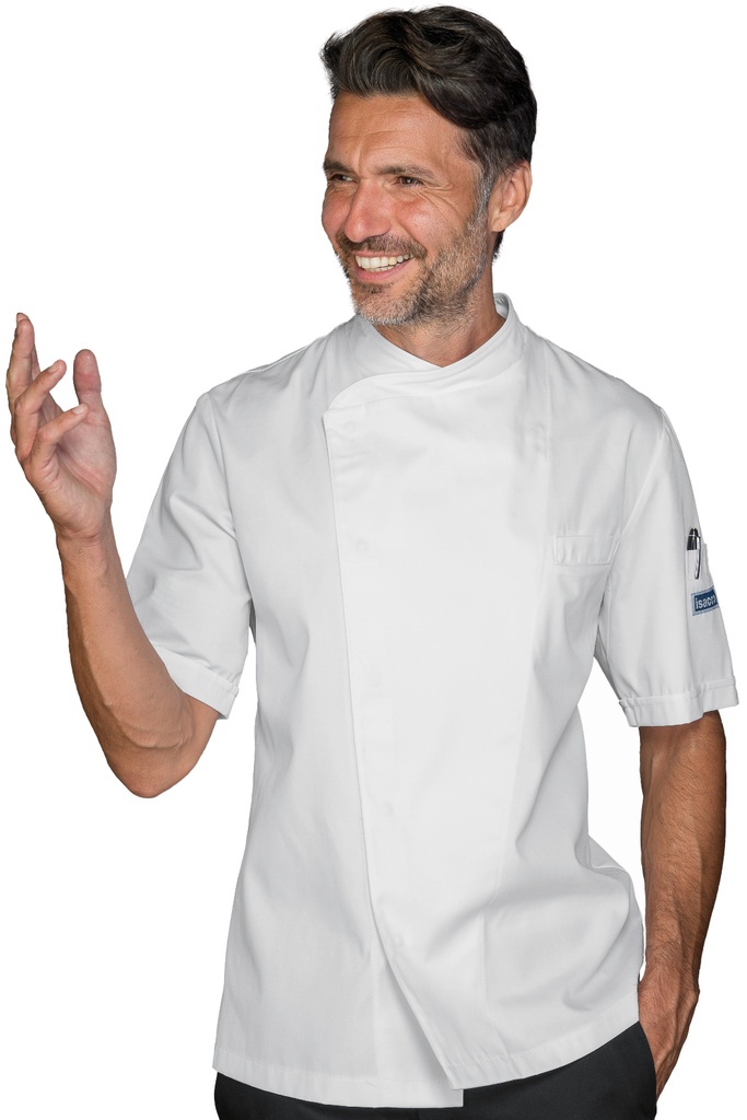 Giacca cuoco Osaka - Mezza Manica - 65% Poliestere 35% Cotone