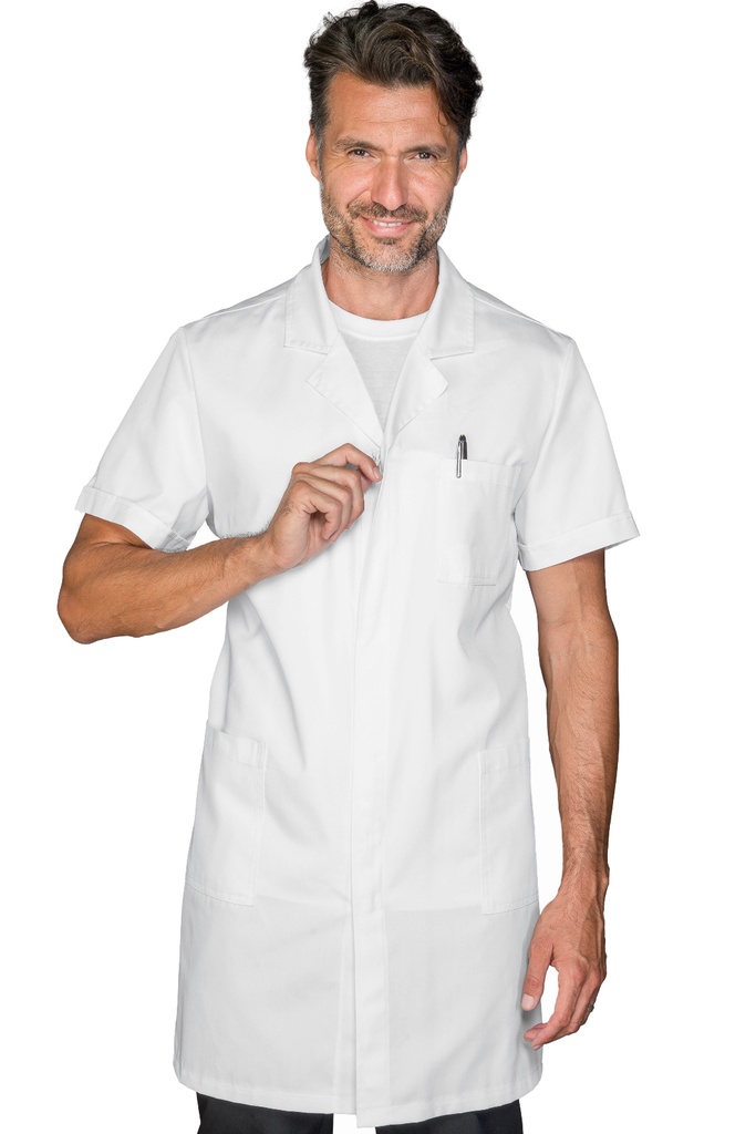 Camice Uomo zip - Mezza Manica - 65% Poliestere 35% Cotone - 195 Gr/m²