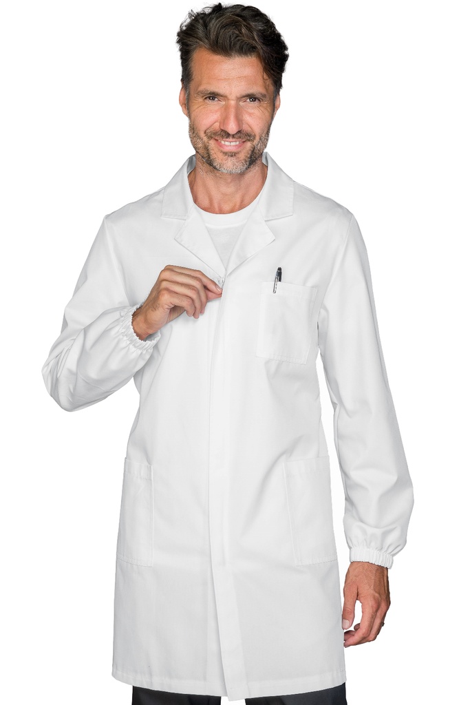Camice Uomo con cerniera - Manica Lunga - 65% Poliestere 35% Cotone - 195 Gr/m²
