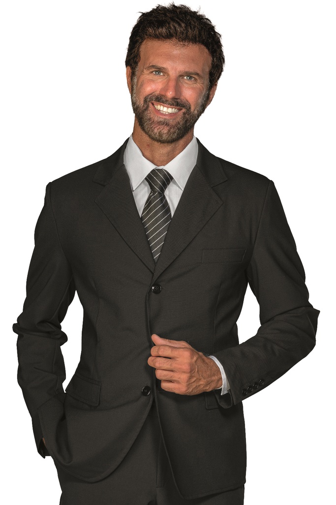 Giacca Cleveland con spacchi - 44% Lana 54% Poliestere 2% Spandex