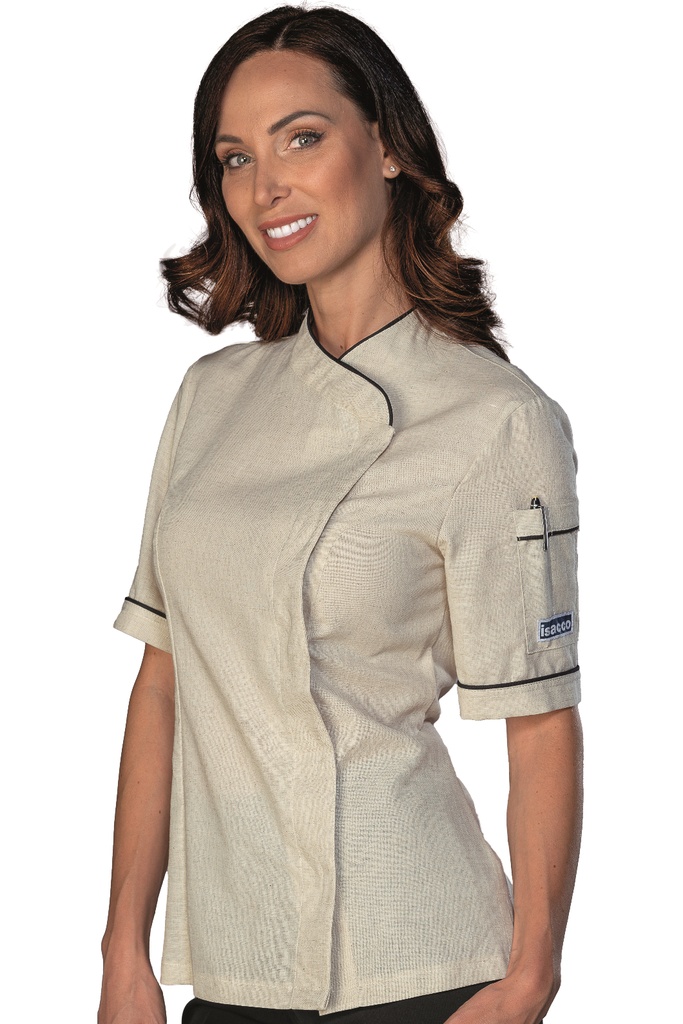 Giacca Lady Snaps - Mezza Manica - 60% Cotone 40% Lino