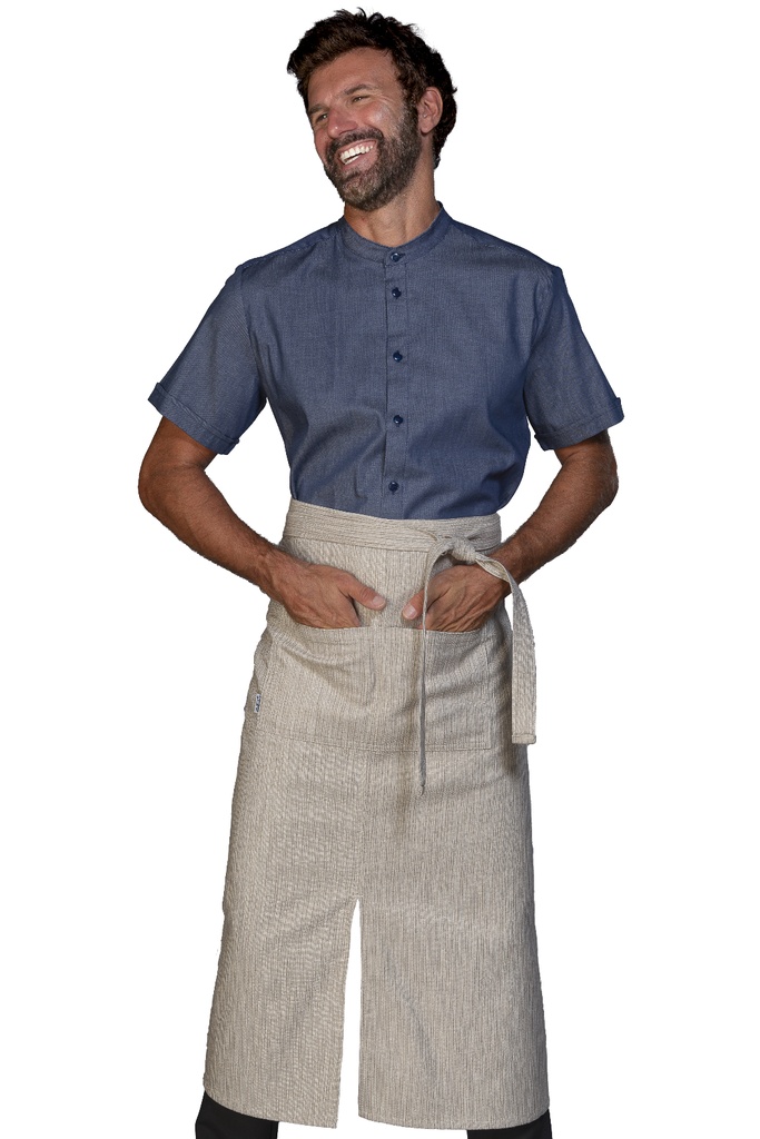 Grembiule Mikonos con Spacco - 50% Poliestere 45% Cotone 5% Acrilico