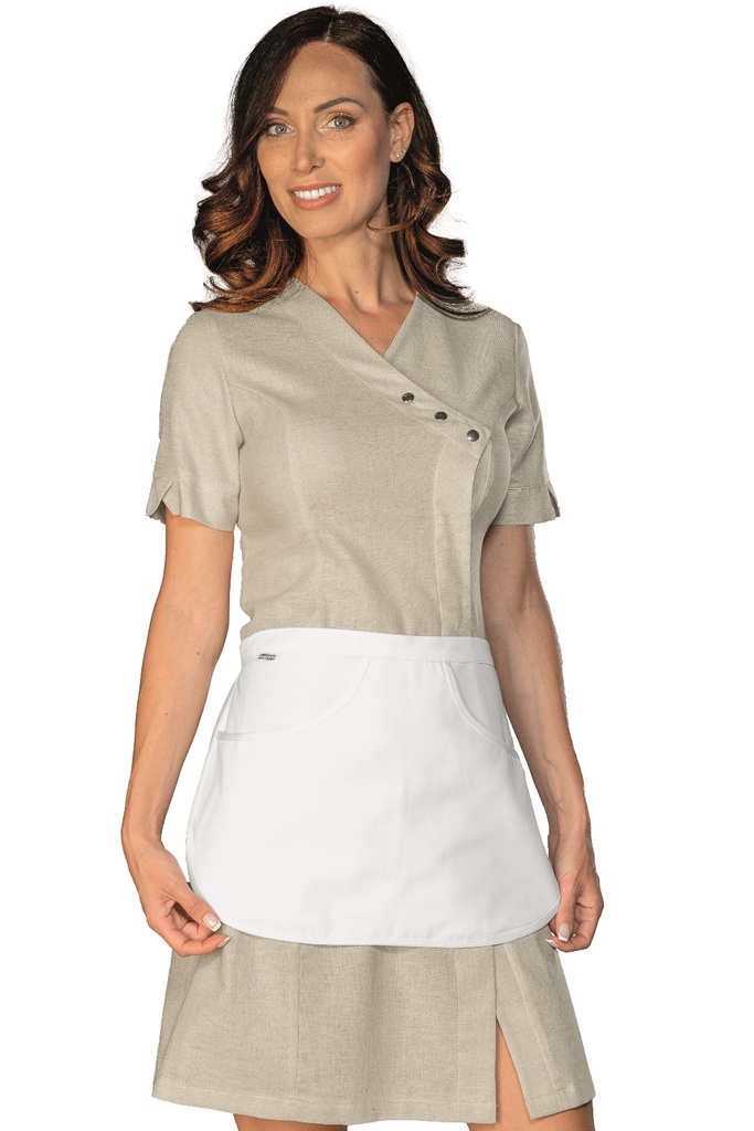Camice Monastir con grembiulino - 60% Cotone 40% Lino