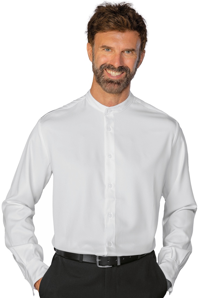 Camicia Unisex Detroit Stretch - Manica Lunga - 96% Poliestere 4% Spandex