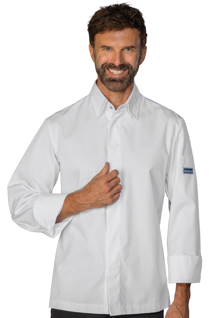 Giacca cuoco Chicago - Manica Lunga - 65% Poliestere 35% Cotone