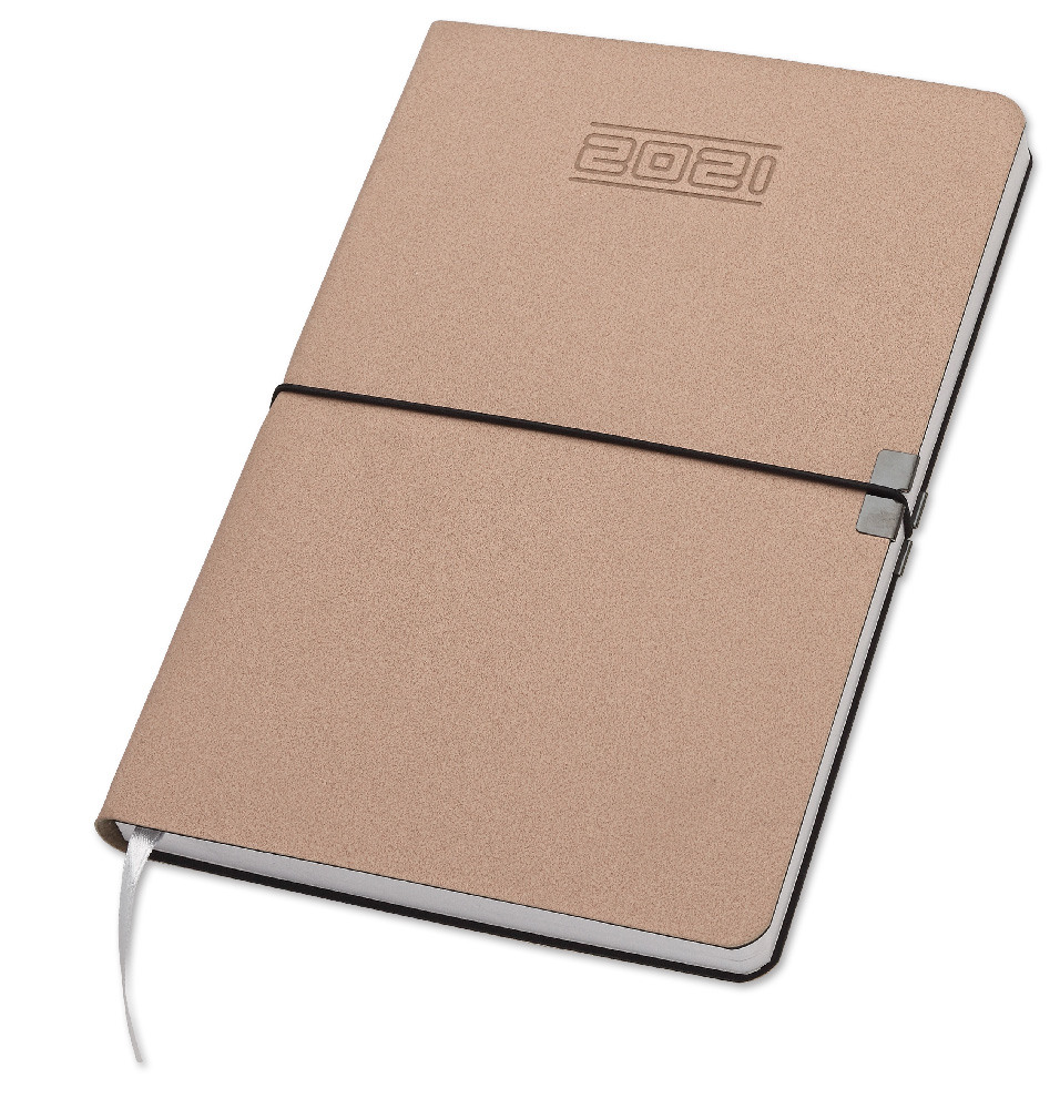 AGENDA GIORNALIERA COAG. CAMOSCIO C/ELASTICO 12X17