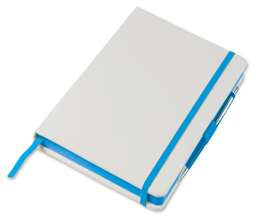 NOTES C/ELASTICO BIANCORISG. COLORATO F.TO 15X21