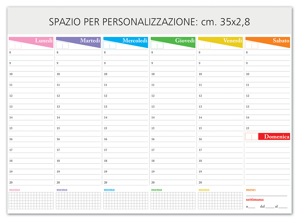 PLANNING TAVOLO  F.TO 43X31