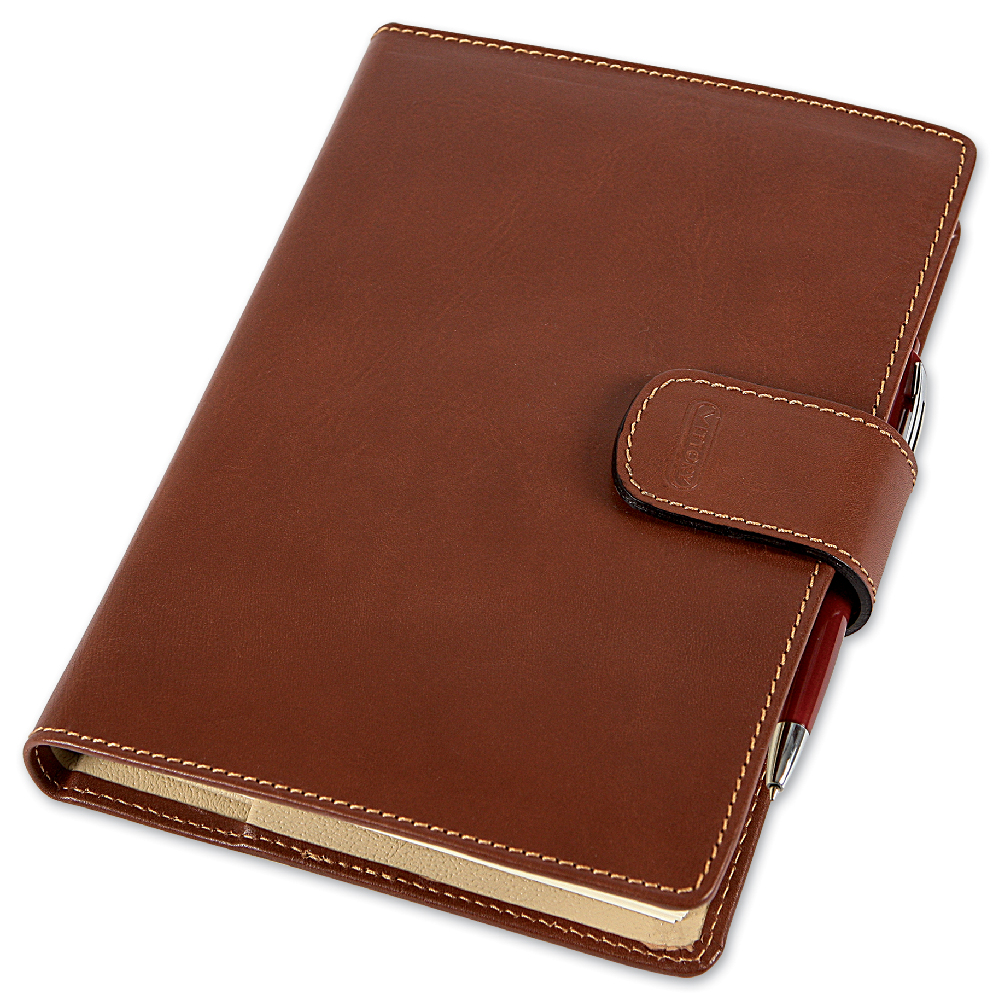 AGENDA IN CUOIO A PORTAFOGLIO F.TO 15x21 GIORNLIERO