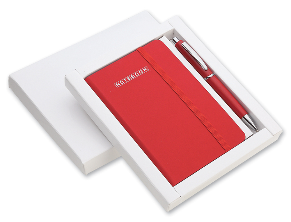 SET NOTES A RIGHE 9x14 C/ELASTICO + PENNA